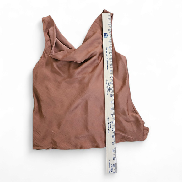 NWT Petal + Pup Size 6 Vinita Tank Top Rust Colored. Satin Feel - Picture 3 of 4